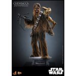 Star Wars The Empire Strikes Back Chewbacca with Disassembled C-3PO Sixth Scale Hot Toys Figure