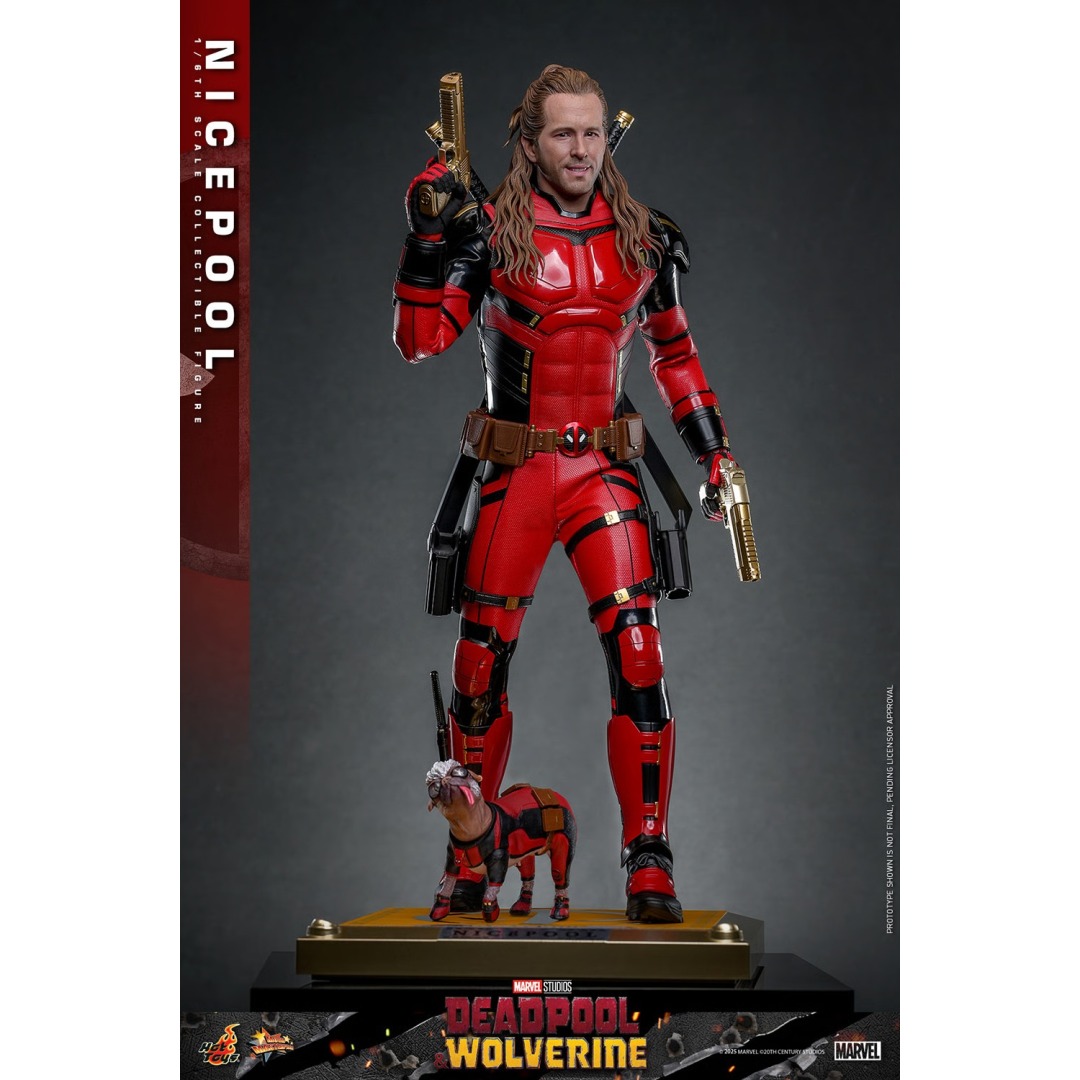 a60f56736d5c2df10f761227afdce2ca.jpg Marvel Deadpool & Wolverine Nicepool Sixth Scale Hot Toys Figure - Image 1