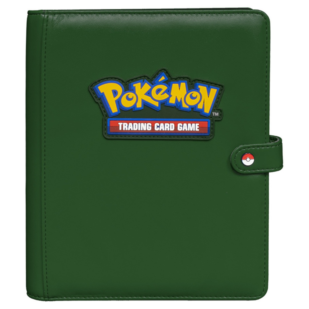 b0f8f59843d640449f321be4436a01c7.jpg Ultra Pro Pokemom Premium Green Snap Binder - Image 1