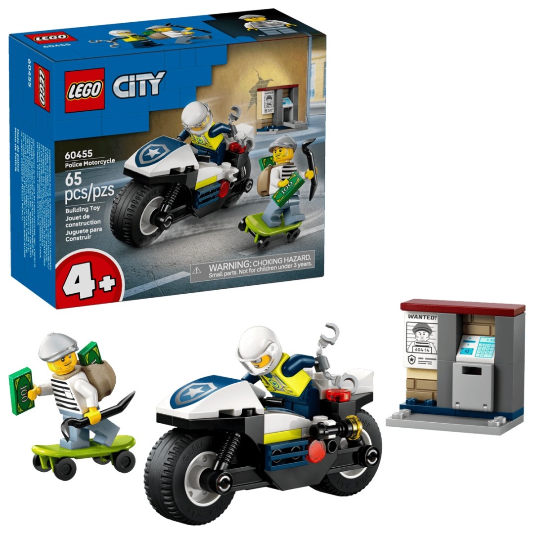 bc16bbb2d10682c9da3c9d7793a77804.jpg LEGO City 60455 Police Motorcycle Chase - Image 1