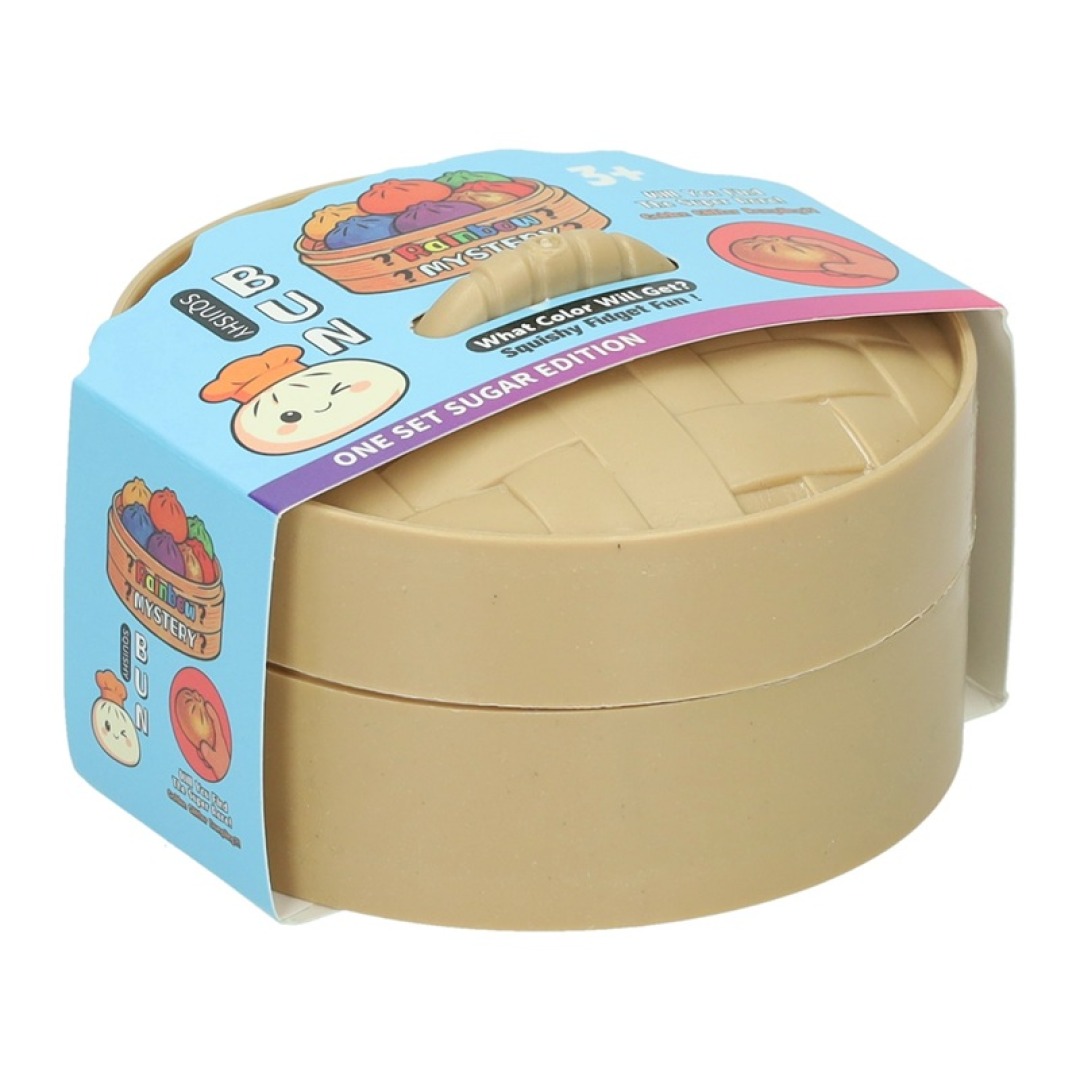 c44047e32ff78fc4c78706685c4f4001.jpg Slow Rise Baozi Dumpling Squishy Rainbow 8.5cm - Image 1