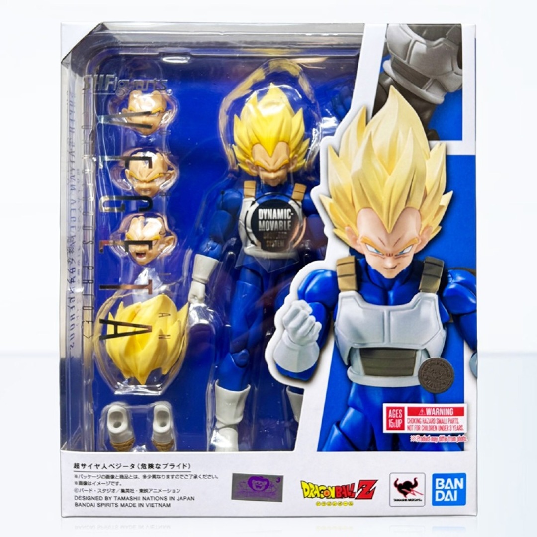 c6d5bcef8ec7abd588fcd278aec9e1e9.jpg Dragon Ball Z Super Saiyan Vegeta S.H.Figuarts Bandai Figure - Image 1