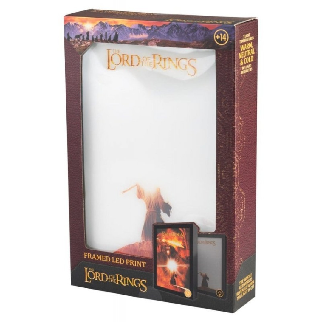 cfa990d86a35cb0a0ec25611a53e81ed.jpg The Lord Of The Rings Framed LED Print 28x20x5cm - Image 1