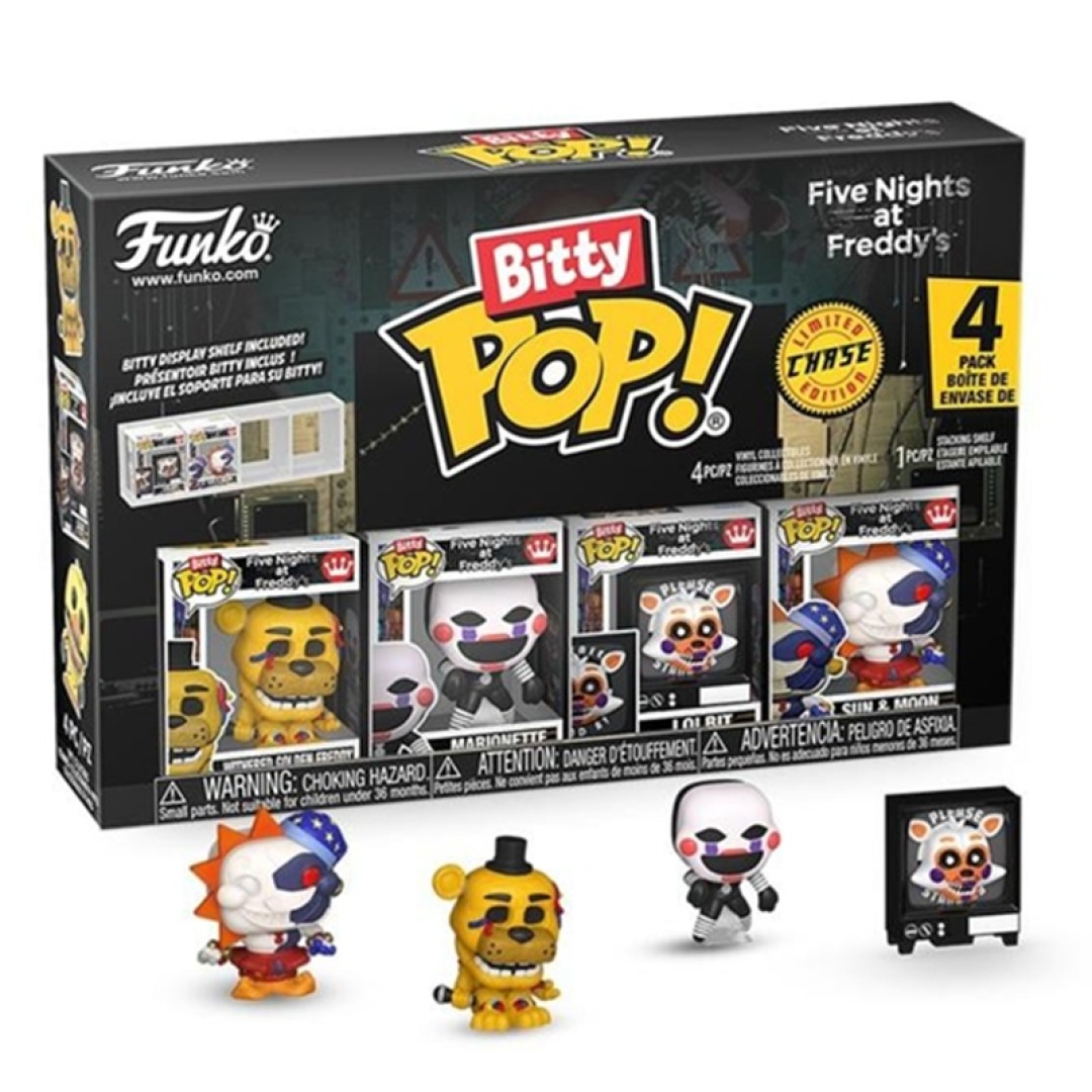 d9779ae27f57afd2bb2ea1815ed5f7b9.jpg Funko Bitty POP! Five Nights at Freddy's - Withered Golden Freddy 4 Pack - Image 1