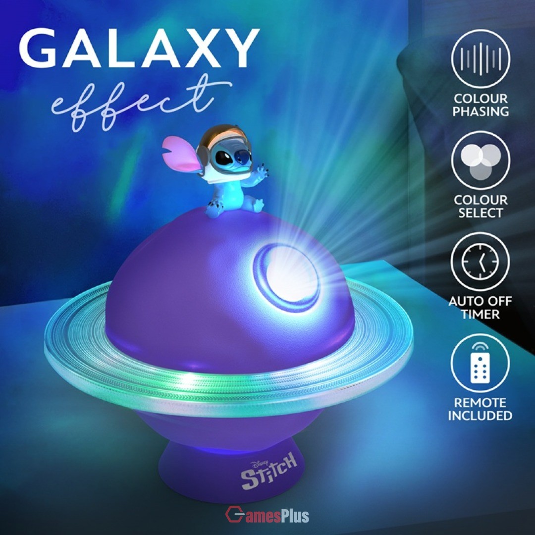 dce62aaa8a9f664fd4f31e4f48d8dd7a.jpg Disney Stitch Galaxy Projection Light - Image 1