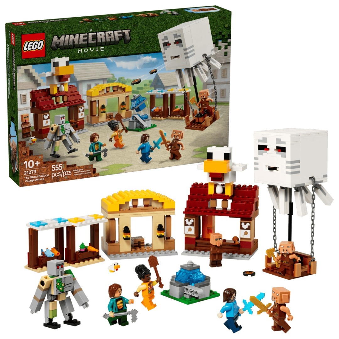 df34190fcd58f7fd34ad8115ebf6165a.jpg LEGO Minecraft 21273 The Ghast Balloon Village Attack - Image 1
