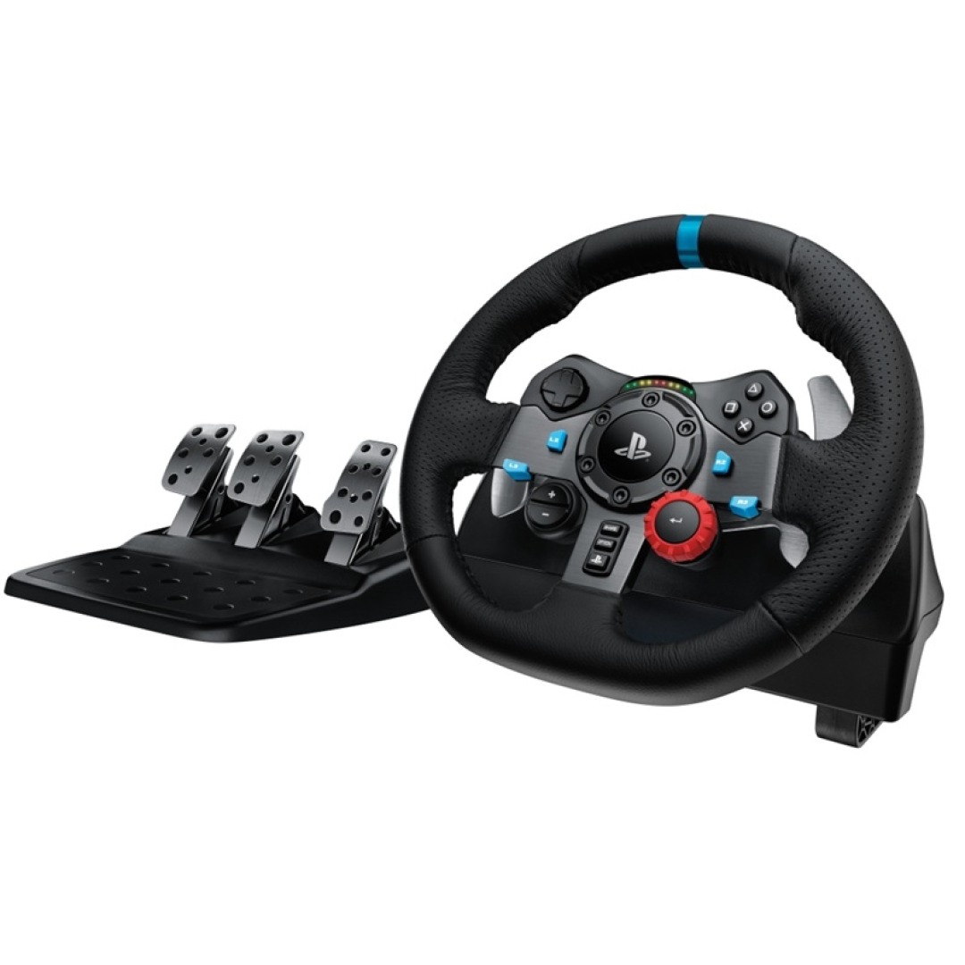 e32d9c5380927e0ffc3a7fbe21c2d611.jpg Logitech G29 Driving Force Racing Wheel & Pedals (PS & PC version) - Image 1