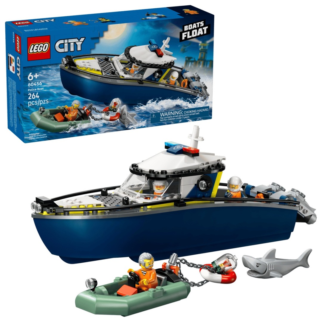 e824f94487d710df4b49e34e903dd52c.jpg LEGO City 60456 Police Boat Chase - Image 1