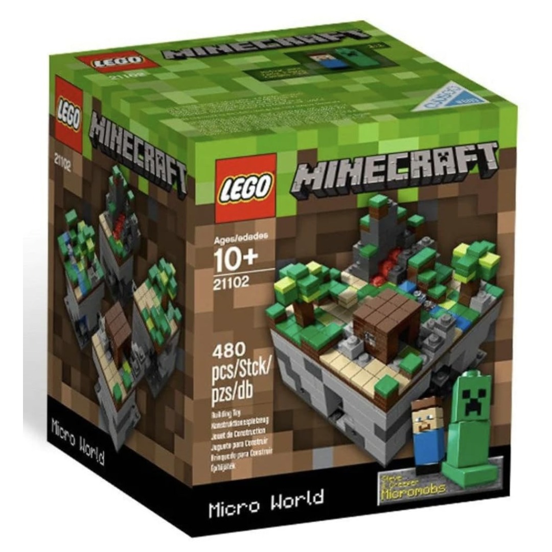 e8481a85d95bef5118037fb30b2b763f.jpg LEGO Minecraft 21102 Micro World - Retired - Image 1
