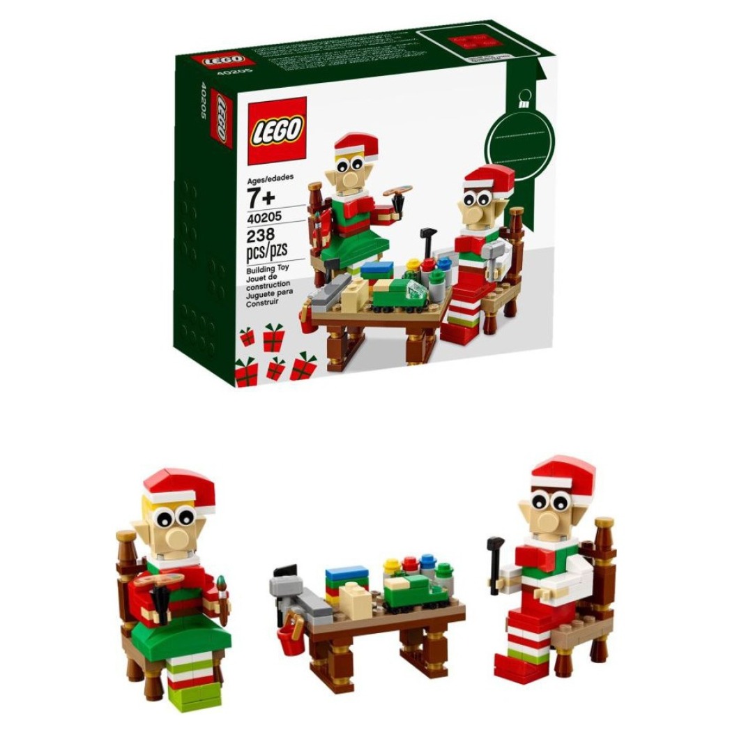 ea7260bce65d13e08a82b6667c9a30fb.jpg LEGO Seasonal 40205 Christmas Elves' Workshop - Retired - Image 1