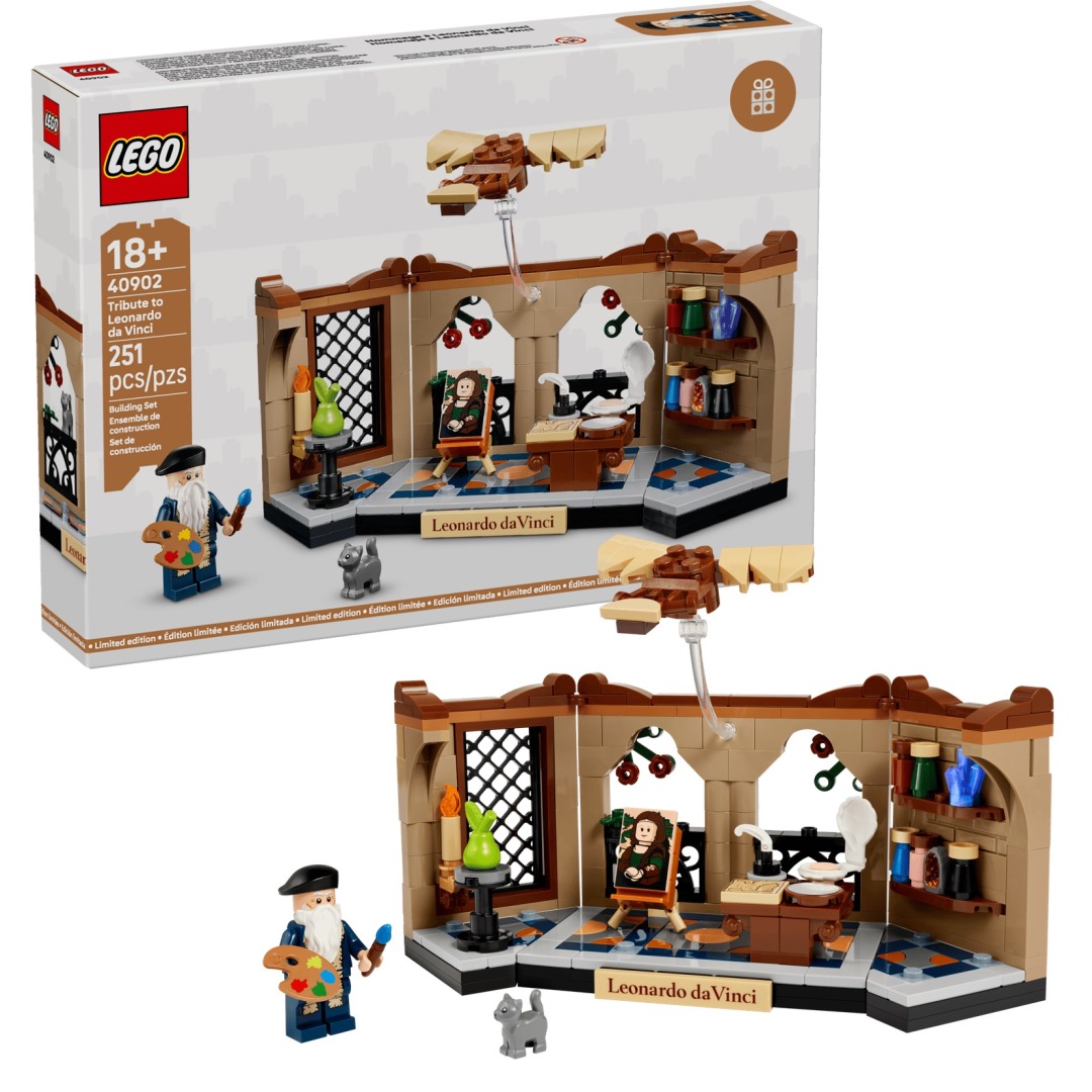 f58e308f7ed3bf3bb65e1e512fea6872.jpg LEGO Special 40902 Tribute to Leonardo da Vinci - Exclusive - Image 1