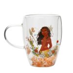 Disney Moana Glass with Dried Flowers