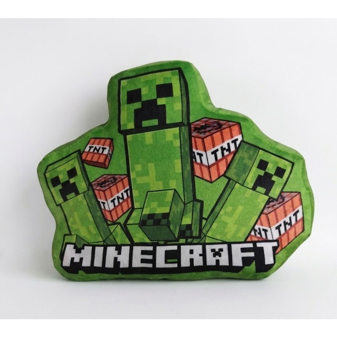 0a174d7fde36c1e4fff111352152c426.jpg Minecraft Creeper Cushion - Image 1