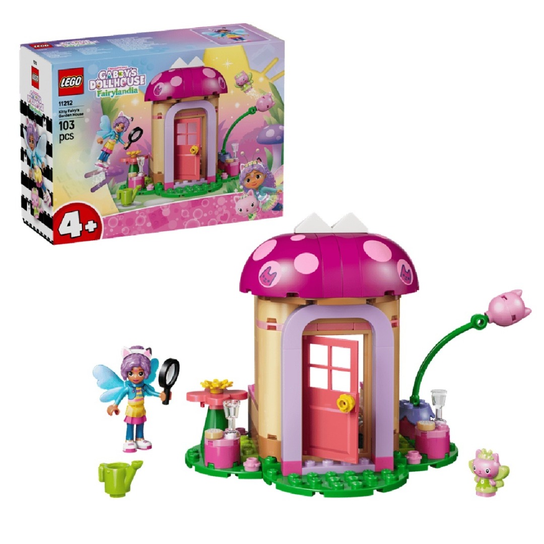 0ac7b9dbb4b431acbe5c979d3e748b95.jpg LEGO Gabby's Dollhouse 11212 Kitty Fairy's Garden House - Image 1