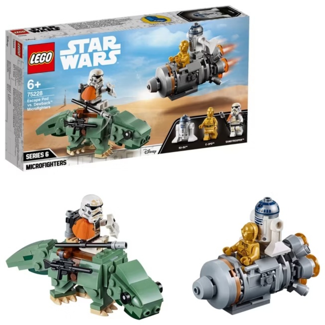 0e667f265a1b139fcffd7a9c07eed7d8.jpg LEGO Star Wars 75228 Escape Pod vs Dewback Microfighters - Retired - Image 1