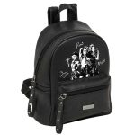 K-Pop Demon Hunters Black PU Backpack 28x24x12cm