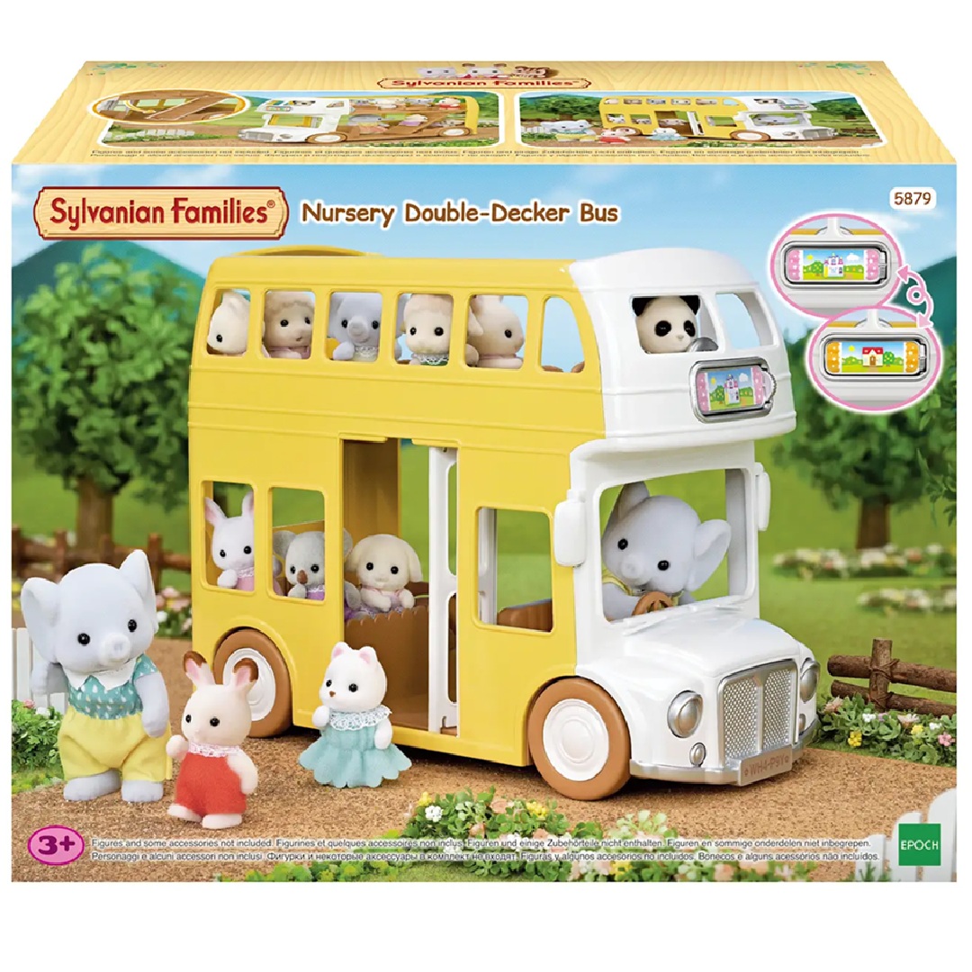 26e540f7913af1c9590039bf3435a085.jpg Sylvanian Families Nursery Double-Decker Bus - Image 1