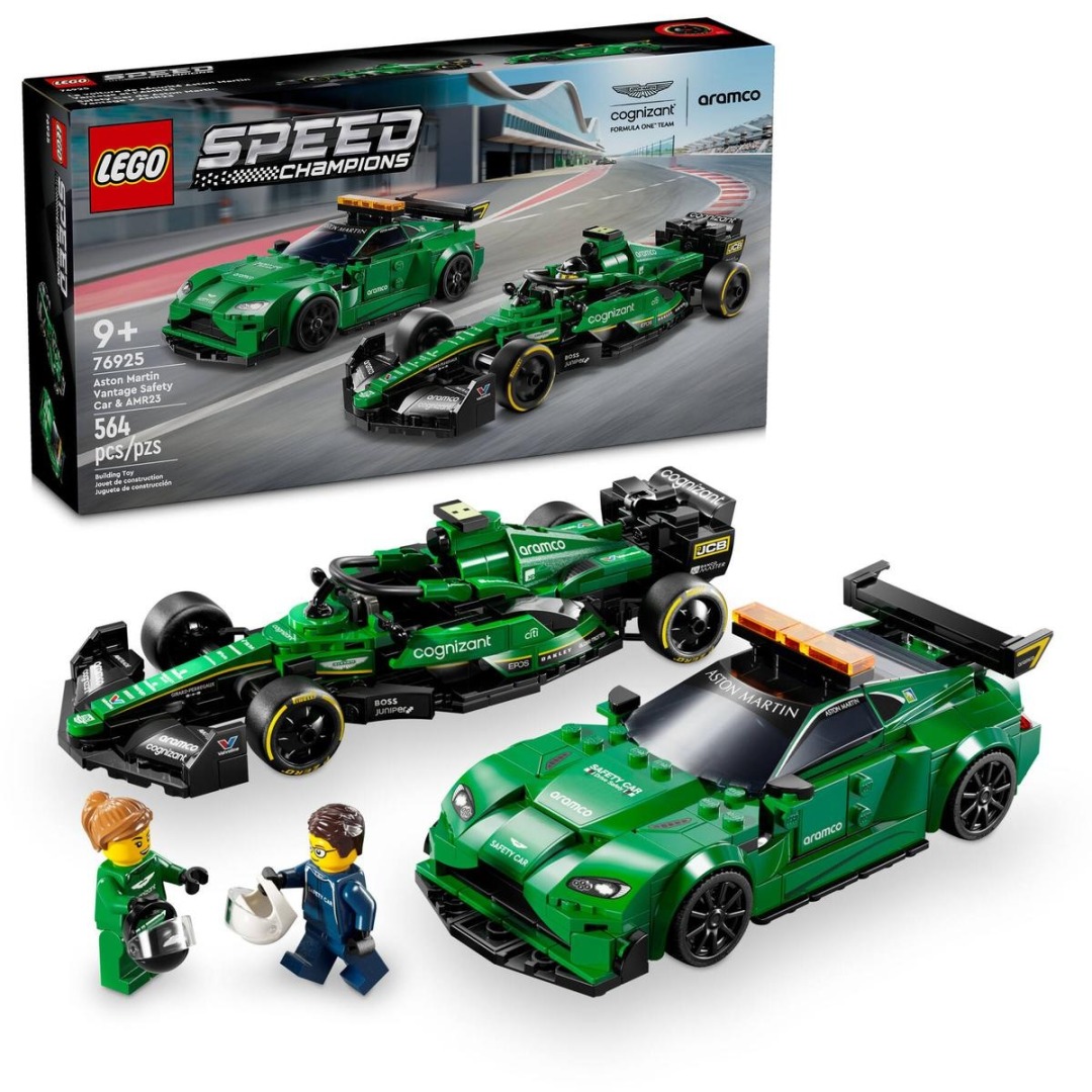 48f344cf39fe6102f91e5df78dadb281.jpg LEGO Speed Champions 76925 Aston Martin Safety Car & AMR23 - Retired - Image 1