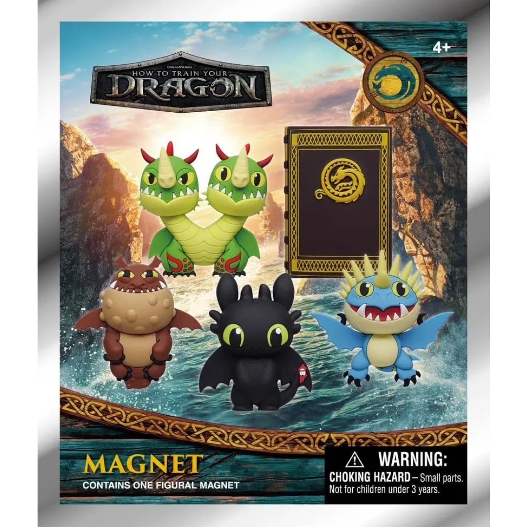 6067cc559e70b3b4ffbbd4f07d6e59ec.jpg How To Train Your Dragon Series 1 Mystery 3D Foam Magnet - Image 1