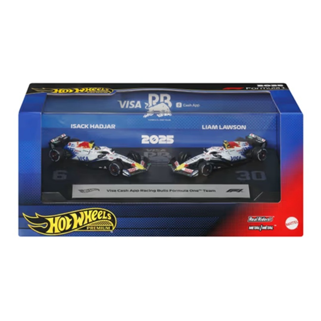 63ac83528f5a5b8b3d36d07d80fed4b7.jpg Hot Wheels F1 Premium Team Visa Cash App Racing Bulls 2-Pack 1:64 - Image 1