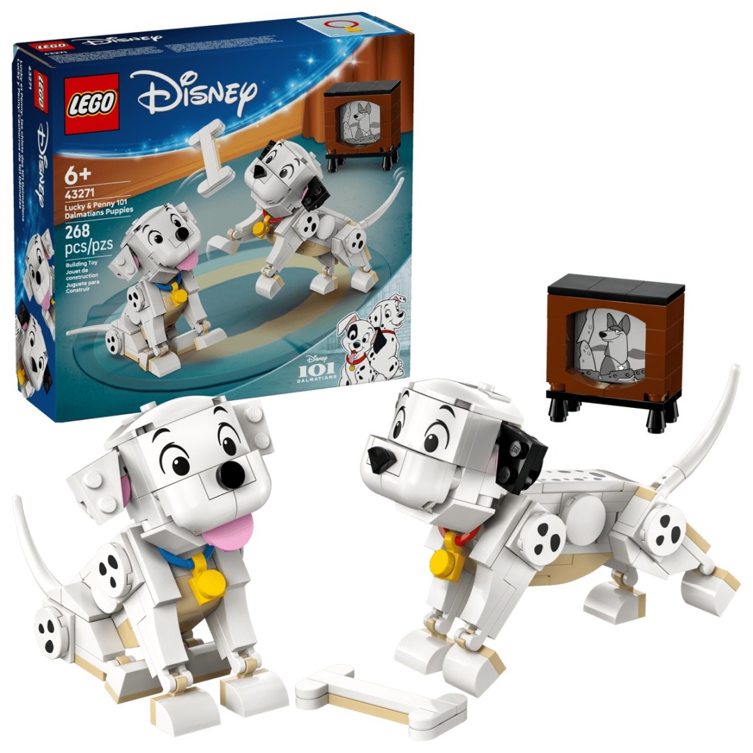 63afe6024ba506e9d0686479aca60c79.jpg LEGO Disney 43271 Lucky & Penny 101 Dalmatians Puppies - Image 1