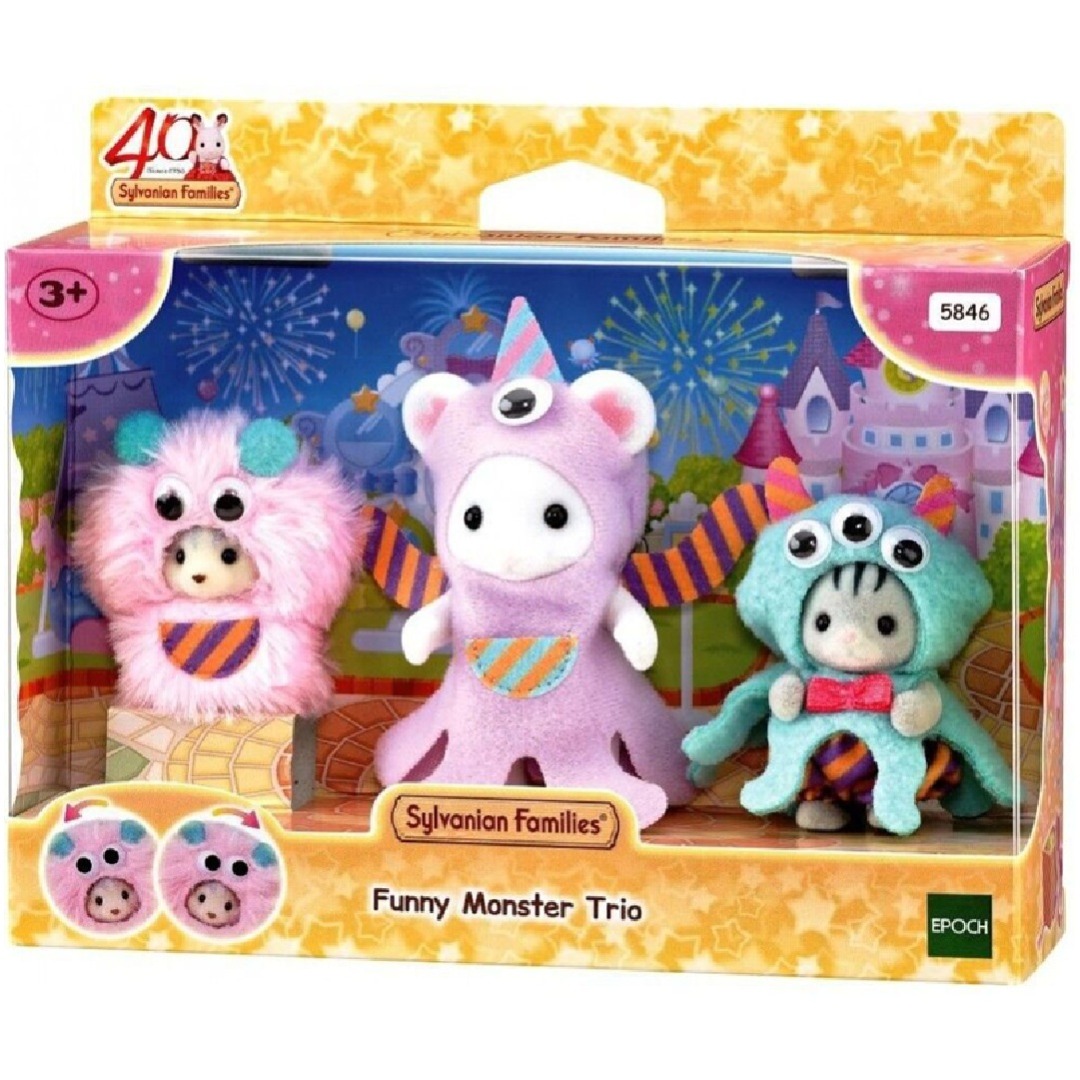 674f7d65ea5c6c417e9a75b4e52f242f.jpg Sylvanian Families Funny Monster Trio - Image 1