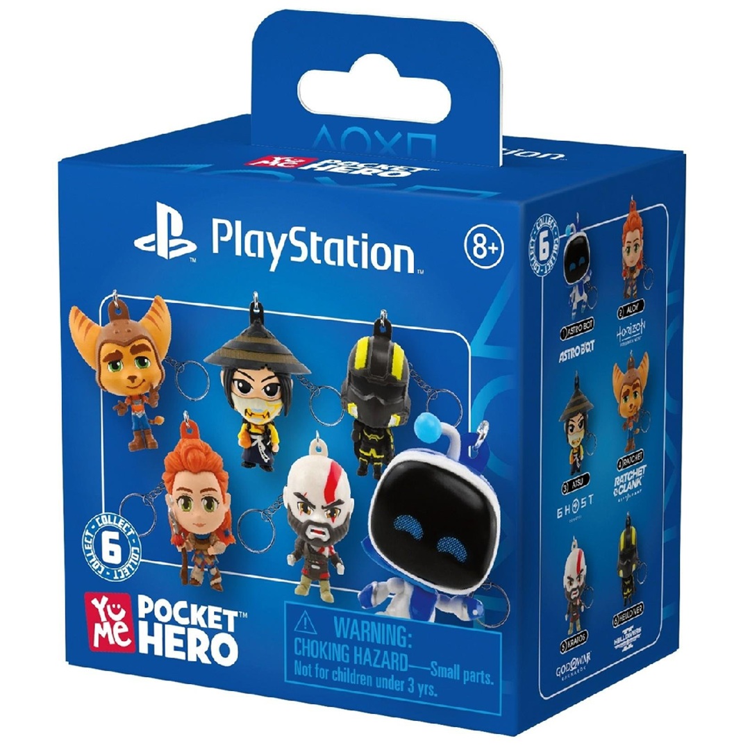 8bfba7cde7235a76fab7df1c38c36950.jpg PlayStation Pocket Hero Series 1 Keychain YuMe Mystery Box - Image 1