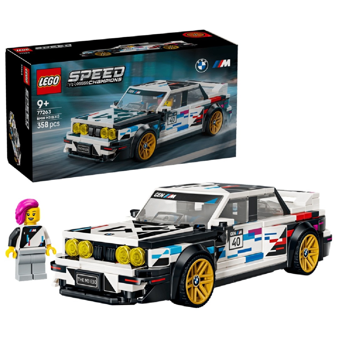 8e47bbbe32a26b5527dce4ea769716da.jpg LEGO Speed Champions 77263 BMW M3 (E30) - Image 1