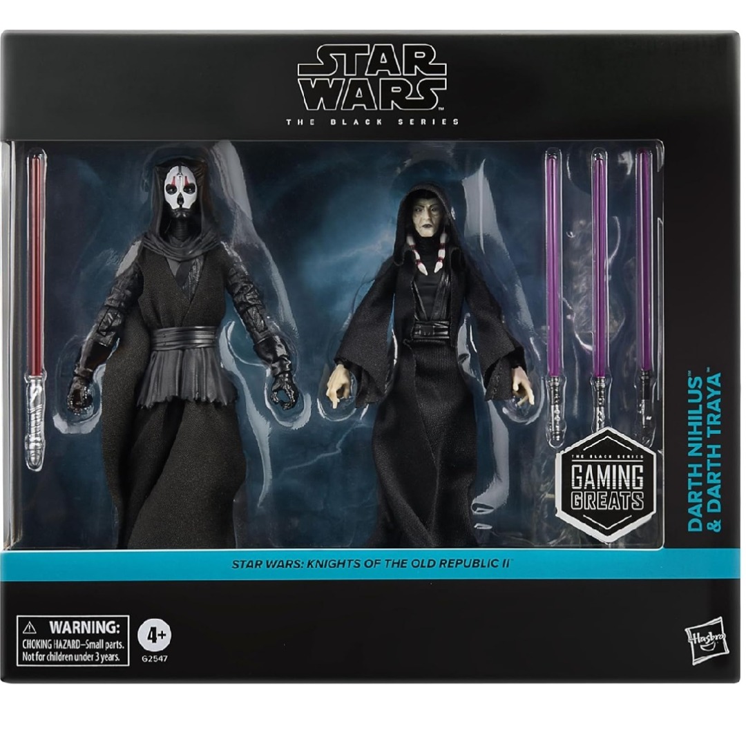 938813480ad9eea75740f20331d7b352.jpg Star Wars Knights of the Old Republic The Sith Lords Darth Nihilus & Darth Traya Hasbro Figures - Image 1