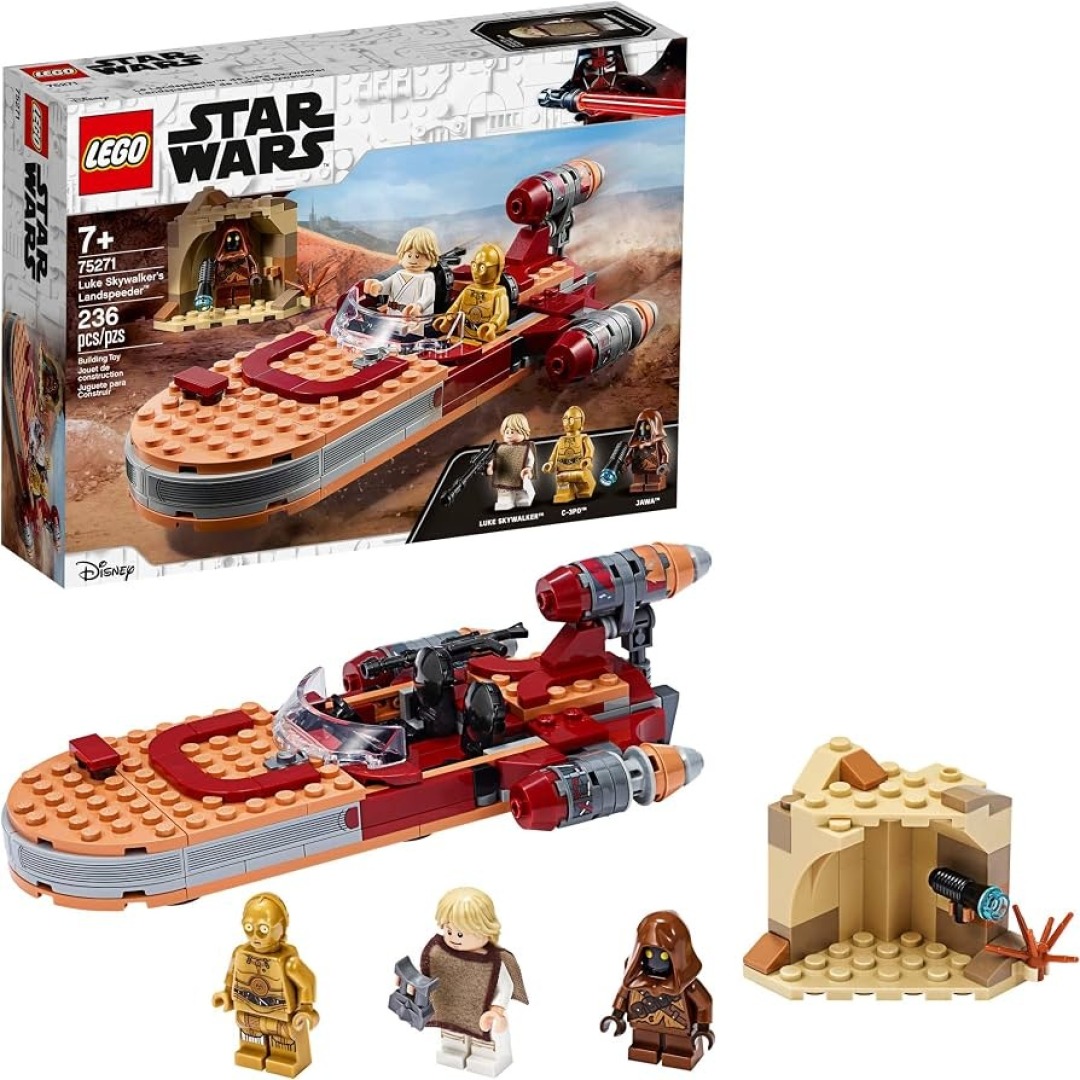 96d691f5a1991e02aa82e98a5852de90.jpg LEGO Star Wars 75271 Luke's Landspeeder Great Vehicle - Retired - Image 1