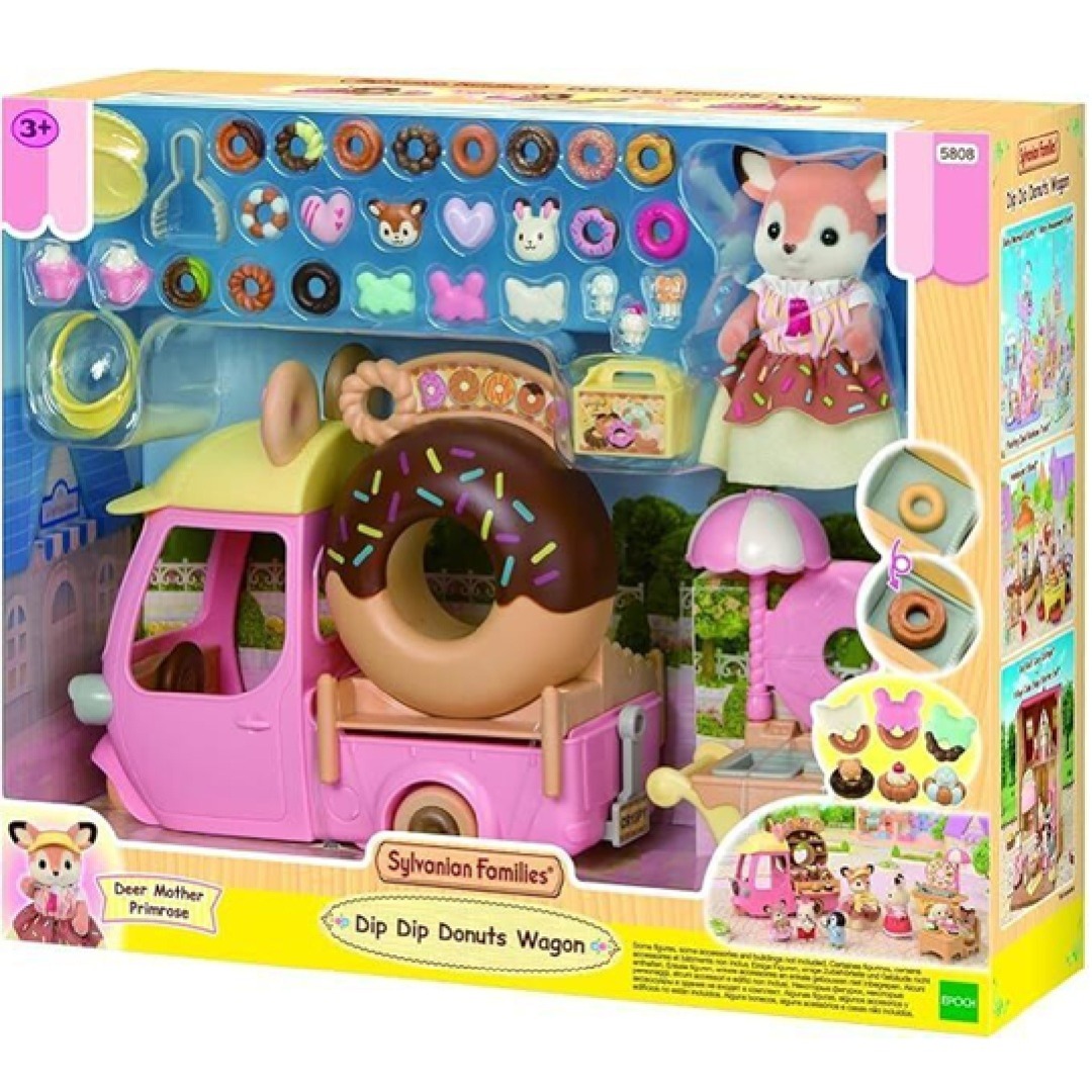 d55fabbe83b80260ffcfad13982442e5.jpg Sylvanian Families Dip Dip Donuts Wagon - Image 1