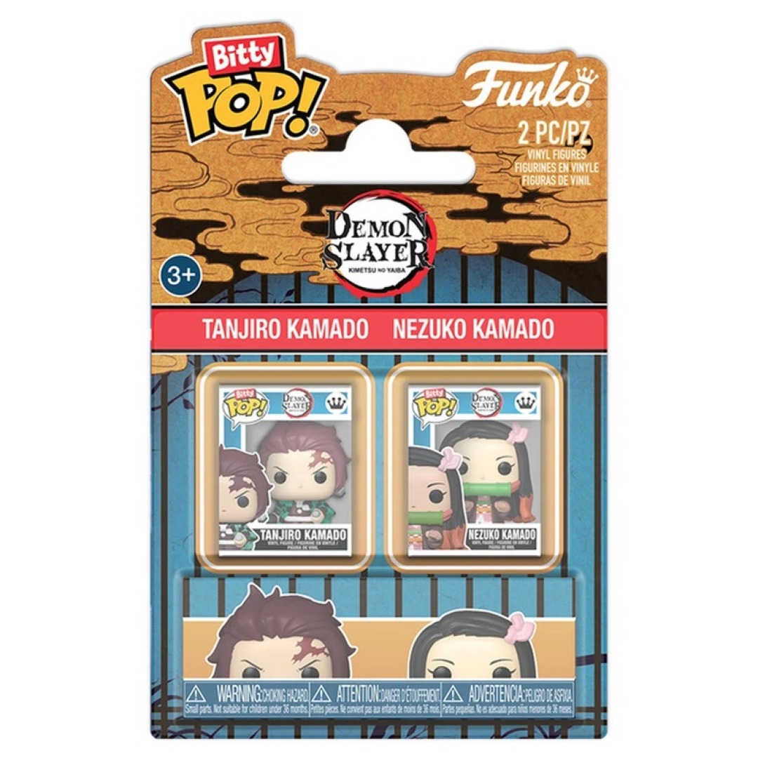 da112585868fff6e9ef7bf488088c8e8.jpg Funko Bitty POP! Demon Slayer 2 Pack Tanjiro & Nezuko - Image 1