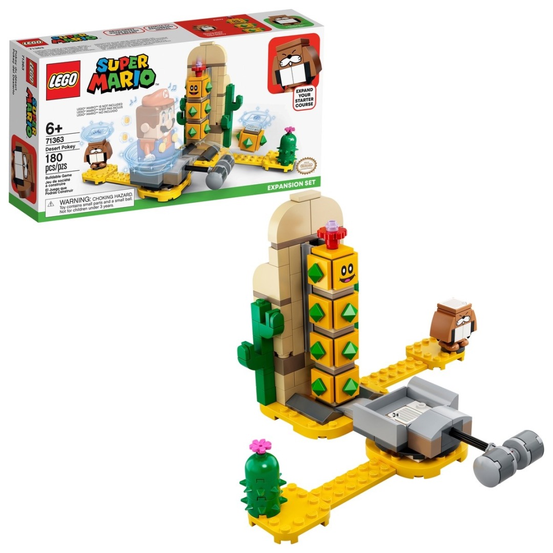 db90d52b2ccf8a1b115b46ef19c68b3a.jpg LEGO Super Mario 71363 Desert Pokey Expansion Set - Retired - Image 1