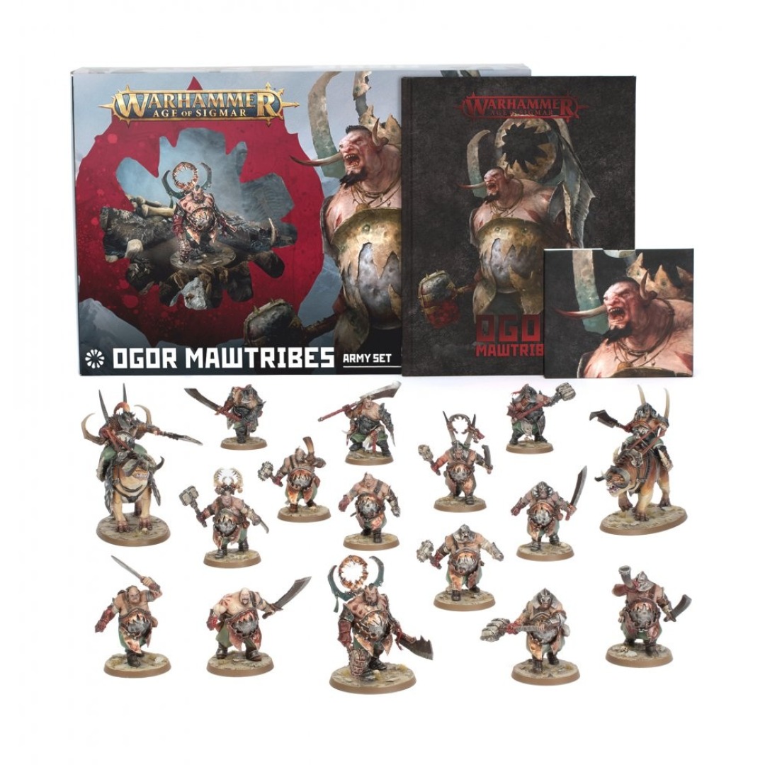 df8d8d54a4f1548372452de6055259db.jpg Warhammer Age Of Sigmar Ogor Mawtribes Army Set (95-22) - Image 1