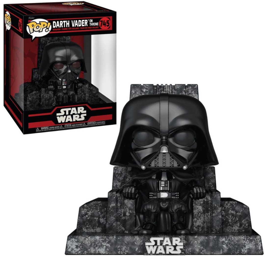 2e13a279ffa8c2abbf7e7813d682e877.jpg Funko POP! Star Wars N° 745 - Darth Vader On Throne - Image 1