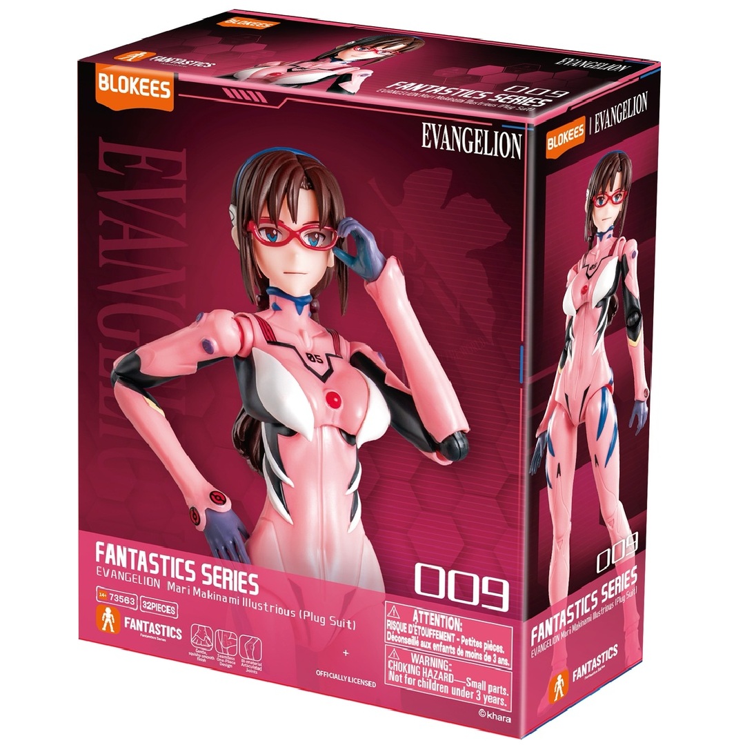 47312e4e7a4254a28299c8c2190c1683.jpg Evangelion Fantastics Series: Mari Makinami Illustrious (Plug Suit) Model Kit - Image 1