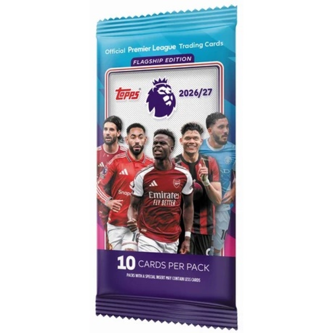 7a11e78ea3b62de35d87dab2a09e7675.jpg Topps Premier League 2026/27 Trading Cards Pack - Image 1
