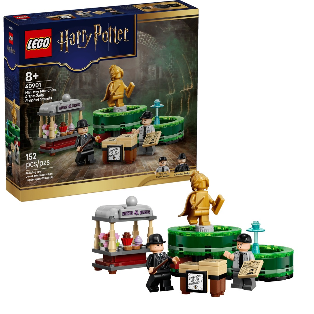 bb2b0b073ff8d46329b5edf593e07973.jpg LEGO Harry Potter 40901 Ministry Munchies & The Daily Prophet Stands - Exclusive - Image 1