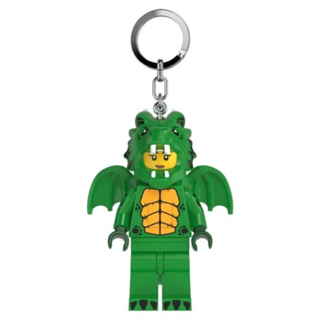 ddfb57d3f5db77a44c5d19c8a874fbec.jpg LEGO LED Green Dragon Girl Keychain - Image 1