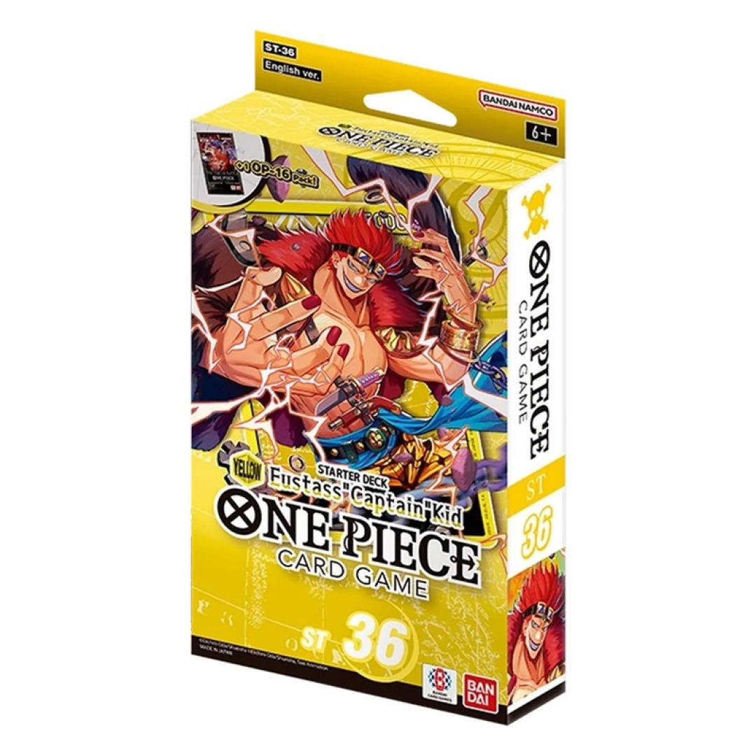de9bc6a1d870942cb064b46e4fbfce7b.jpg One Piece Card Game: ST-36 - Yellow Eustass Captain Kid Starter Deck - Image 1