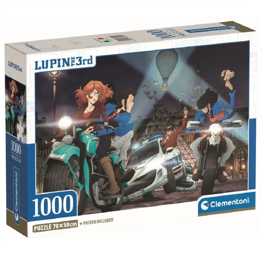 e92014eb06df1637d79f75fdecc1abc8.jpg Lupin III "Chase" Puzzle 1000 Pieces - Image 1