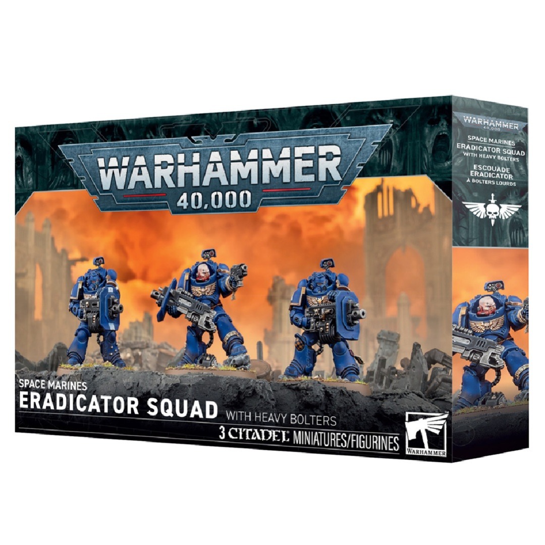 f532b265c01b92ab9bb641807c104bdd.jpg Warhammer 40,000 Space Marines Eradictator Squad With Heavy Bolters (48-110) - Image 1