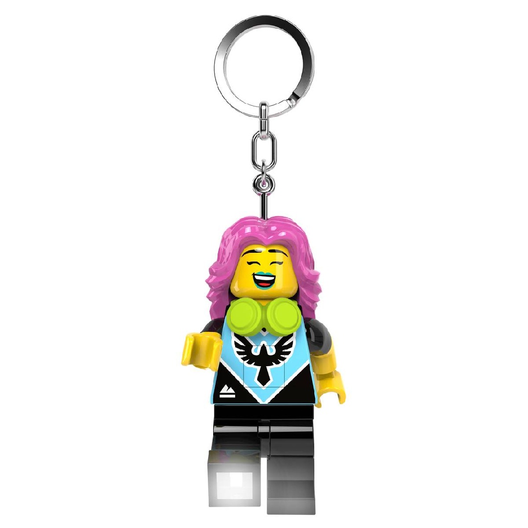 fb6e26675fe90460b0bf993e74d699b8.jpg LEGO LED Gamer Girl Keychain - Image 1