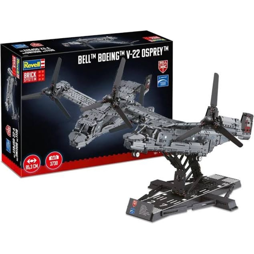 0762da8c1a03574cc952bccdffc047fc.jpg Revell Bell Boeing V-22 Osprey 3730 Pieces - Image 1