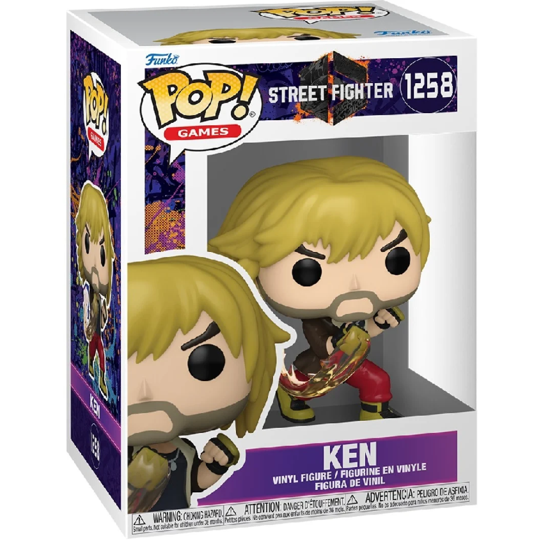 0e37a665c05727baaa3c6b6237c69818.png Funko POP! Street Fighter 6 N° 1258 - Ken - Image 1