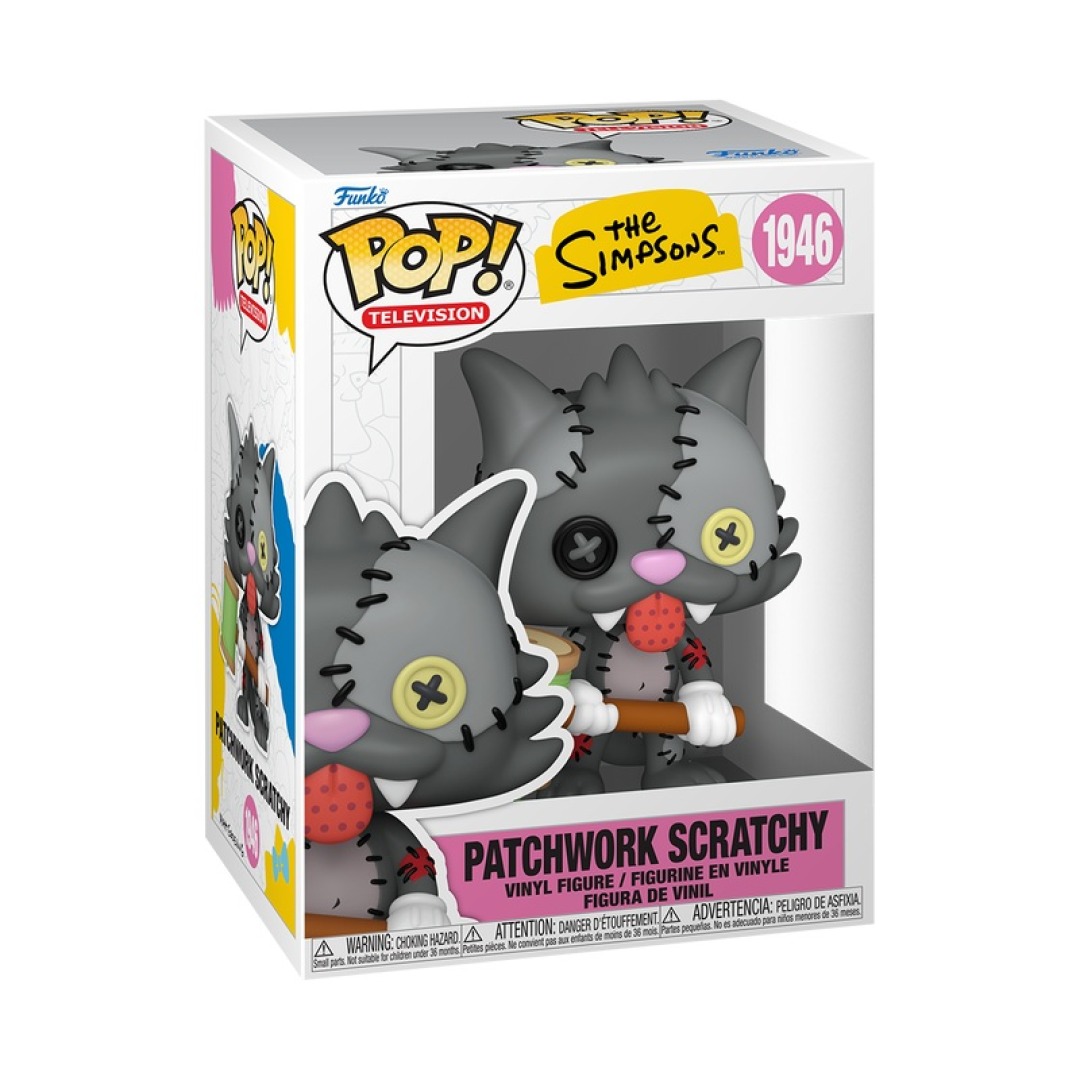 105bfa6009c347120c0ce0c2a6749404.jpg Funko POP! The Simpsons N° 1946 - Patchwork Scratchy - Image 1