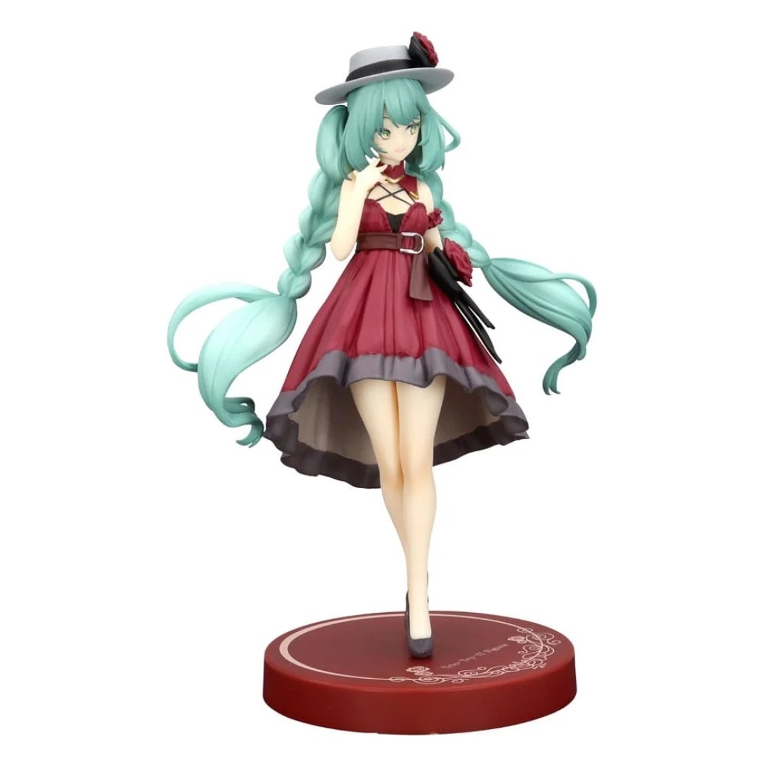 1390d78bcd38ab64fc3f6f3c32549813.jpg Hatsune Miku "Outing Dress Red" Trio-Try-It Furyu Figure - Image 1