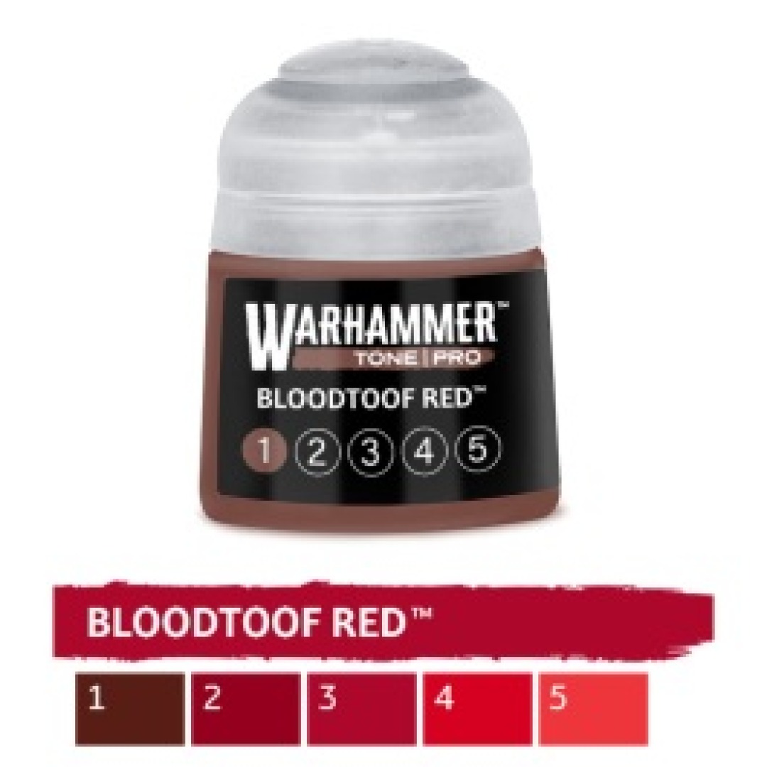 17f2ecfd679c78e9c7e1d162af95bd8f.jpg Warhammer Tone Pro Bloodtoof Red 1 12ml (20-151) - Image 1