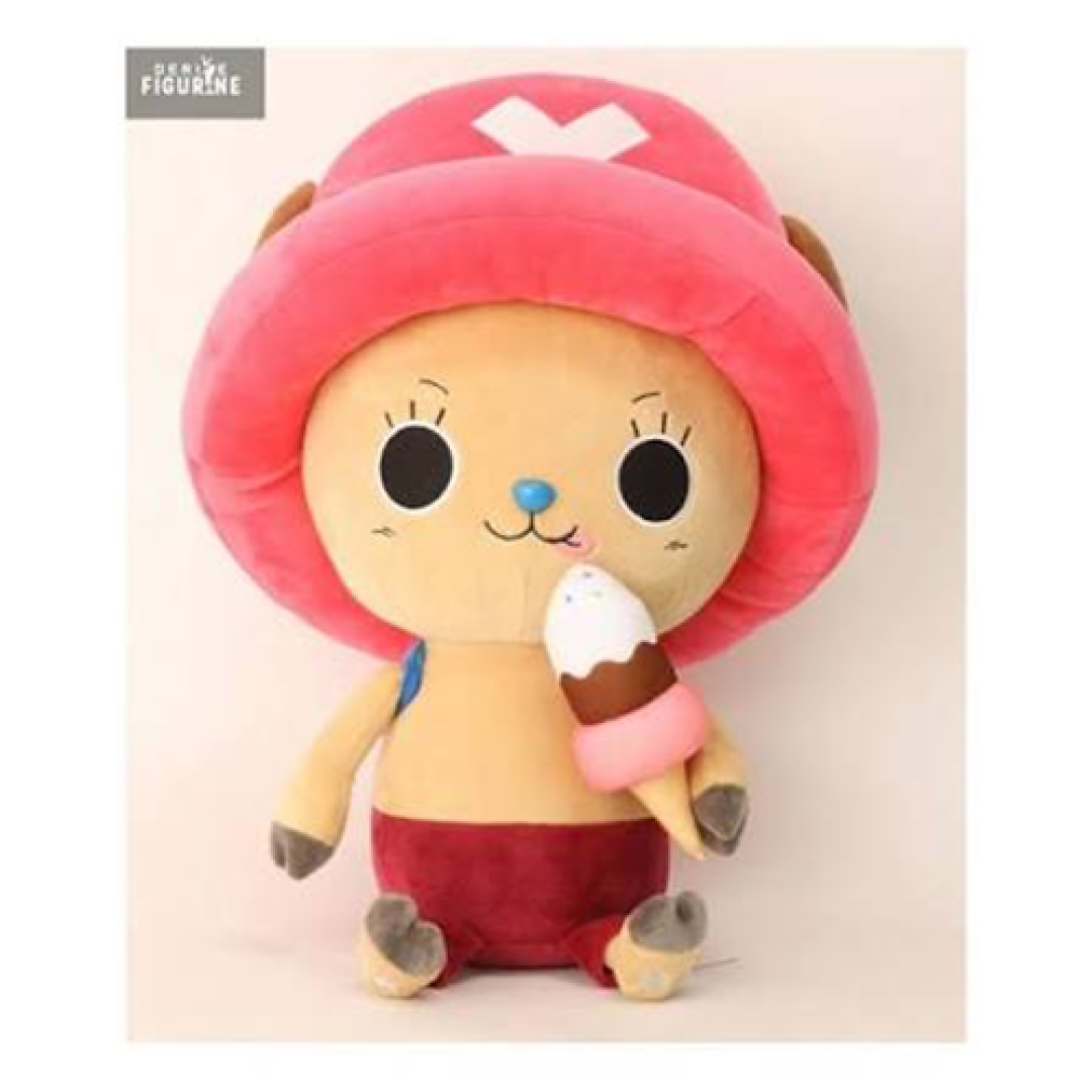 22807c6b51eda85da029bad3cd1c482a.png One Piece Chopper with Ice Cream Plush 45cm - Image 1