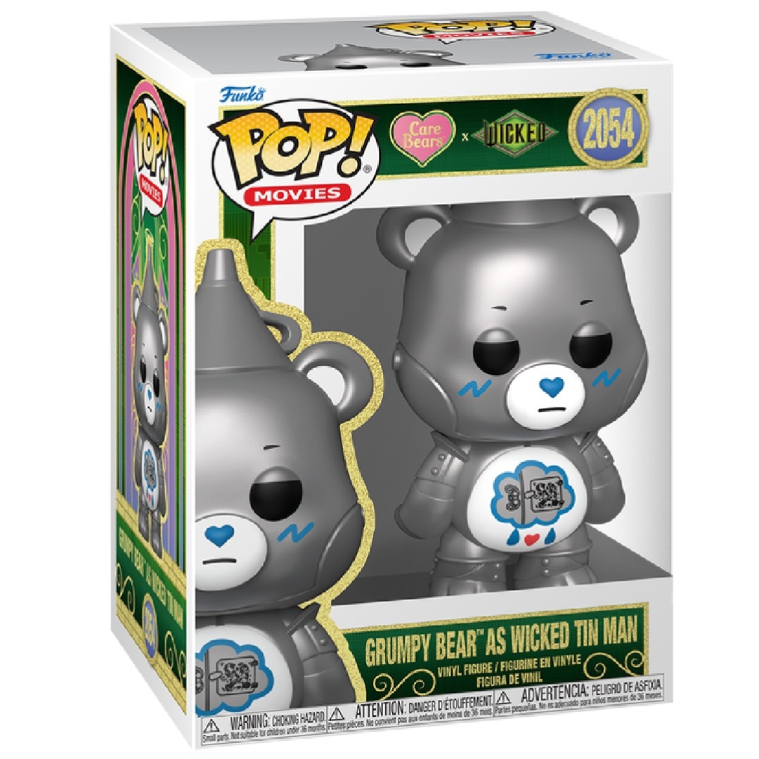 27697a0180f2bab08e276d7a54209e82.jpg Funko POP! Care Bears x Wicked N° 2054 - Grumpy Bear As Wicked Tin Man - Image 1
